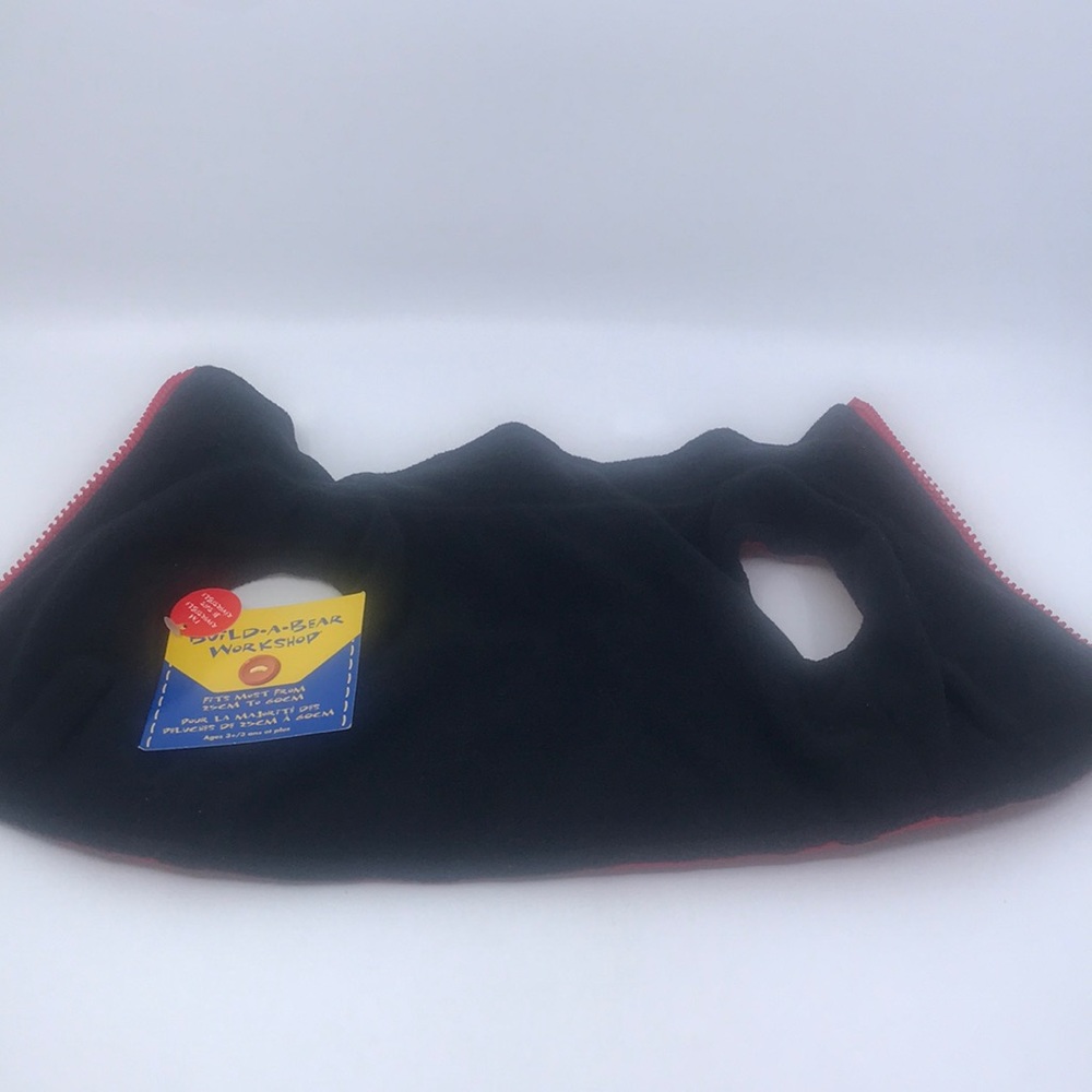 Build A Bear Outfit Red/Black Vest Reversible With Original Tag